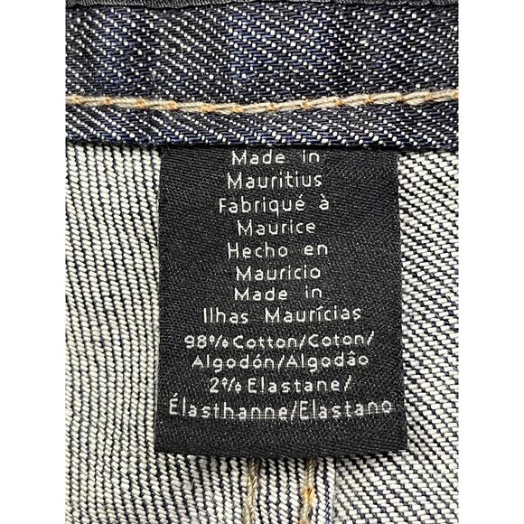 Calvin Klein Womens Lean bootcut denim Jeans Size 8 Mid Rise Dark Wash - Picture 5 of 9